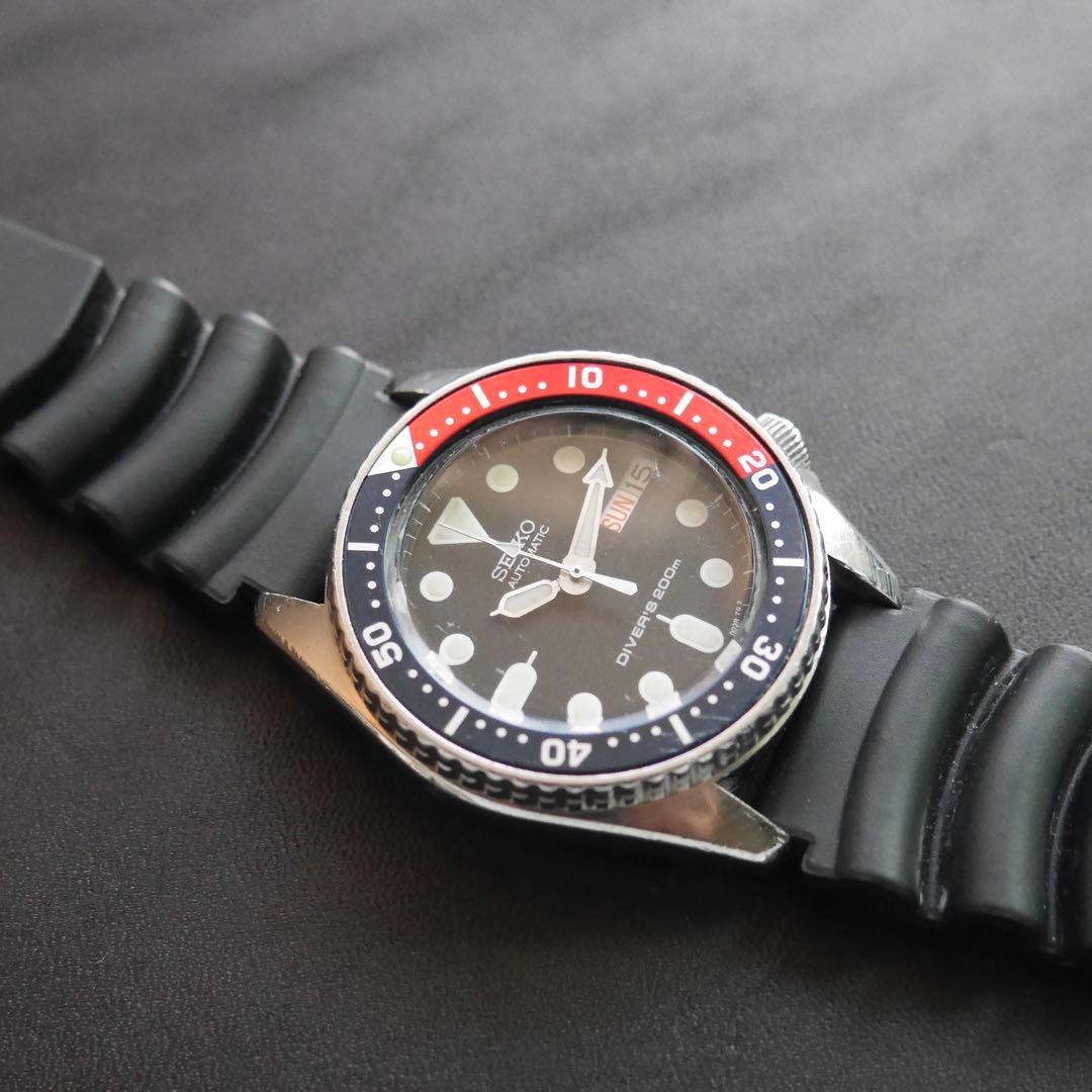 【OH済】セイコーダイバー 200m 希少ボーイズサイズ ペプシ
