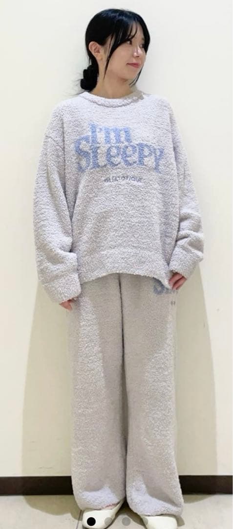 新品タグ付き　ジェラートピケ　パウダースリーピーロゴ　プルオーバー＆ロングパンツ