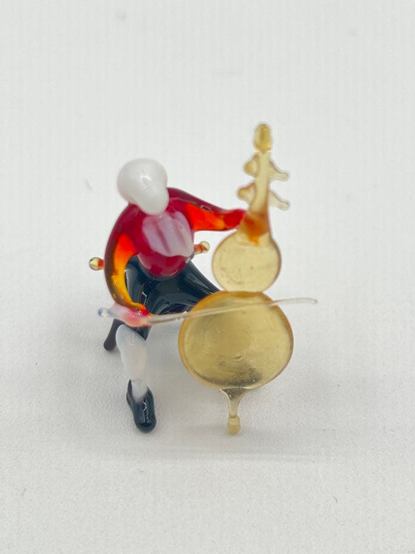 【オーケストラ　置物】ピアノコンチェルト　ガラス細工　台湾製　楽器