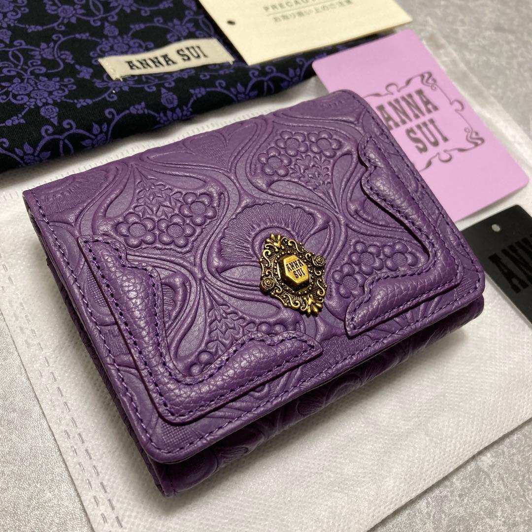 芍薬 新品 アナスイANNA SUI 折財布 ノヴァ