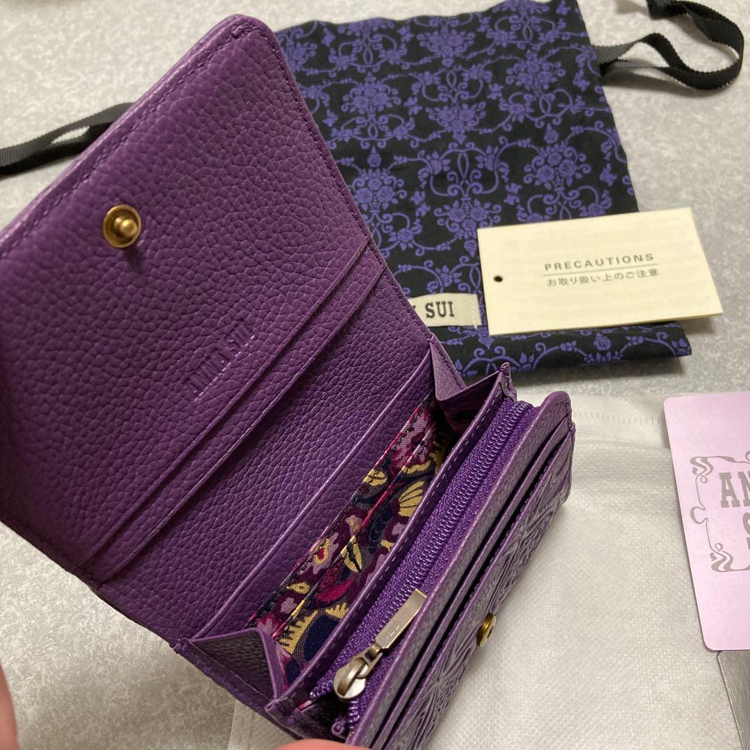 芍薬 新品 アナスイANNA SUI 折財布 ノヴァ