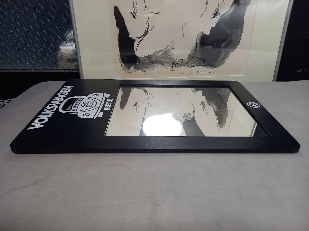 1970's　フォルクスワーゲン　Hot-Dog PRESS　ノベルティ　ミラー