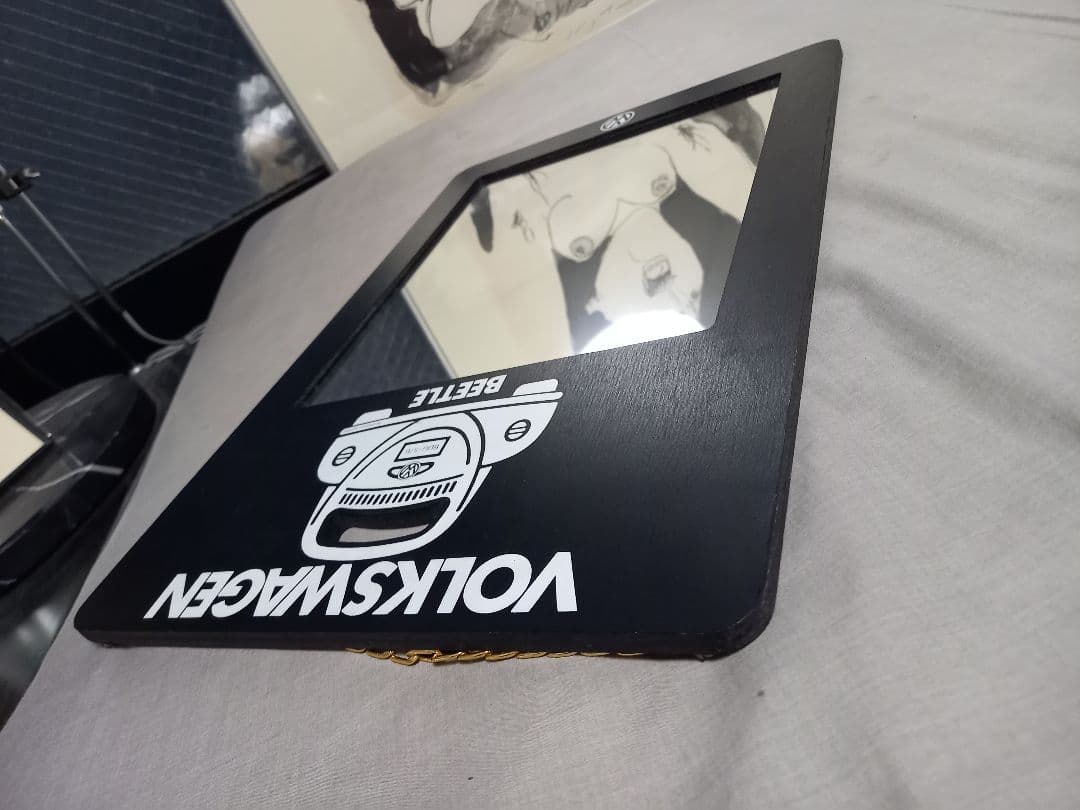 1970's　フォルクスワーゲン　Hot-Dog PRESS　ノベルティ　ミラー