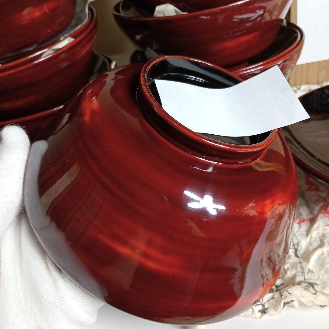 年代物　輪島塗　吸物椀拾客　久保田春太郎 F−316