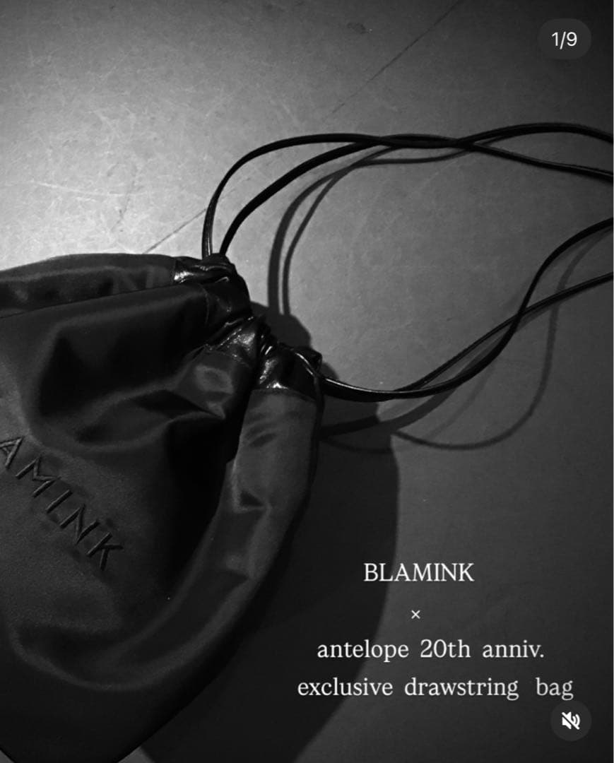 BLAMINK × antelope 20th記念ドローストリングバッグ