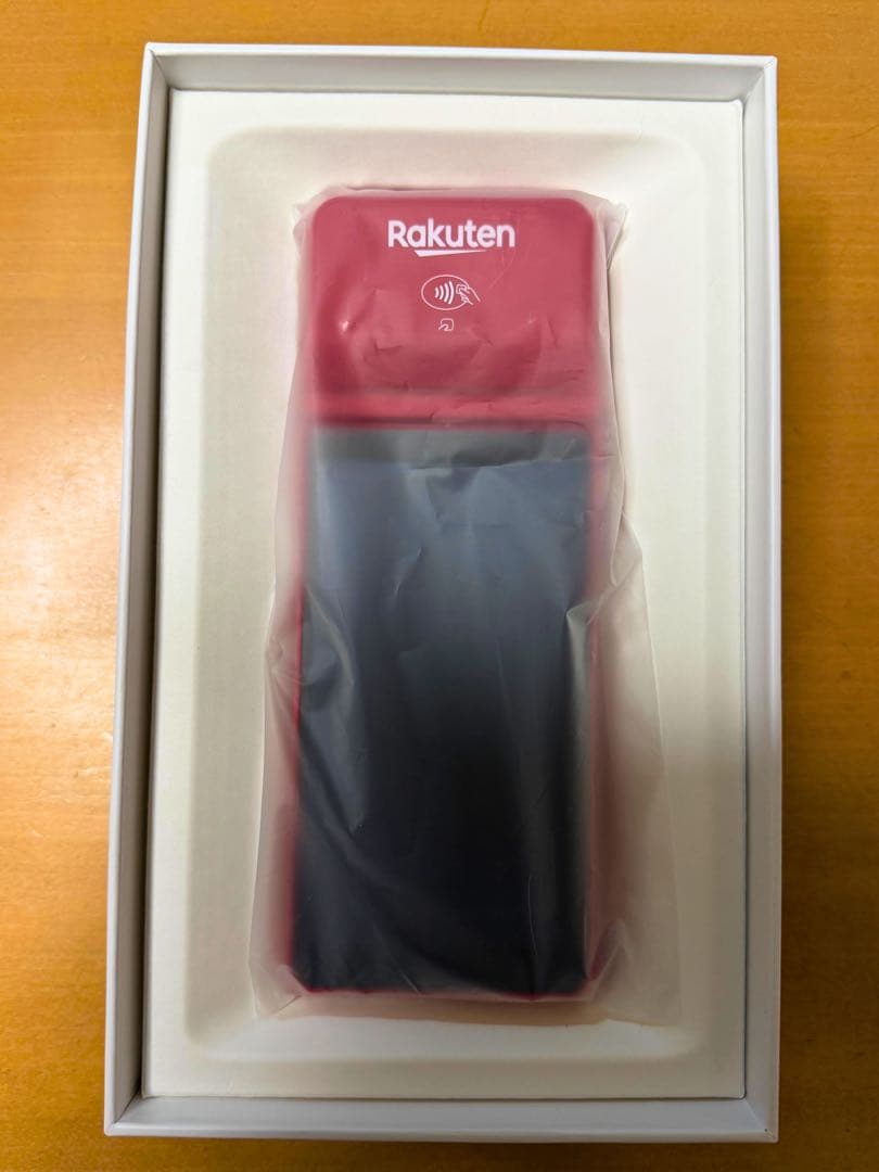 モバイル決済端末　楽天ペイ　ターミナル　感熱紙付き　赤　美品