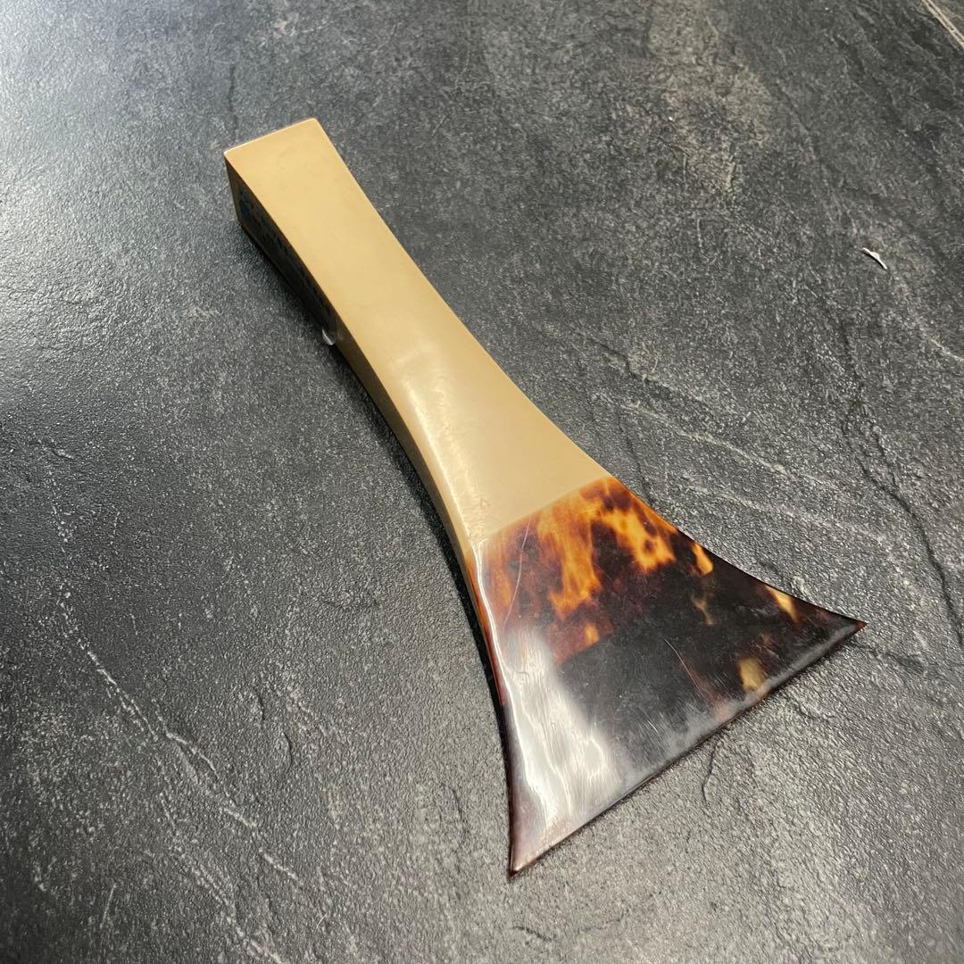 三味線　アジア・カリブ産　本べっ甲製　高級撥　一枚甲