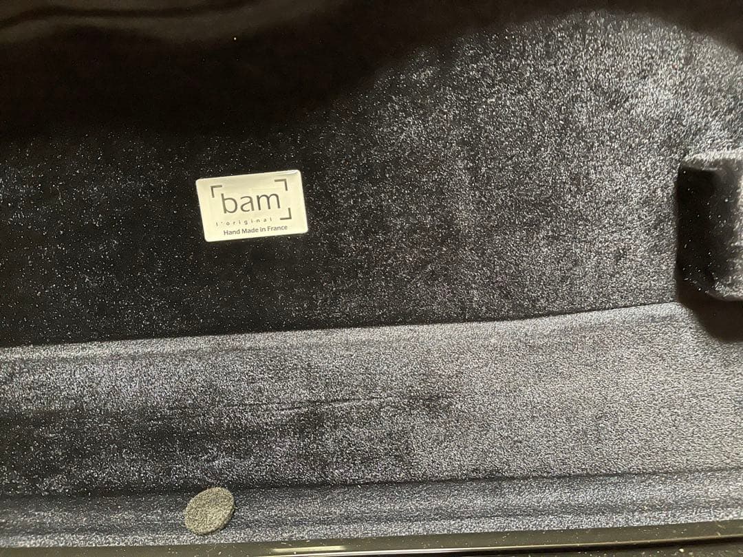 おまけ付きbam 赤 バイオリンケース半月型4/4