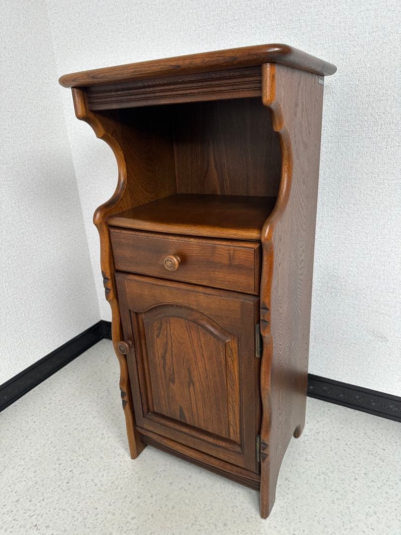 karimoku オールド カリモク コロニアル 電話台 花台 ※i4※