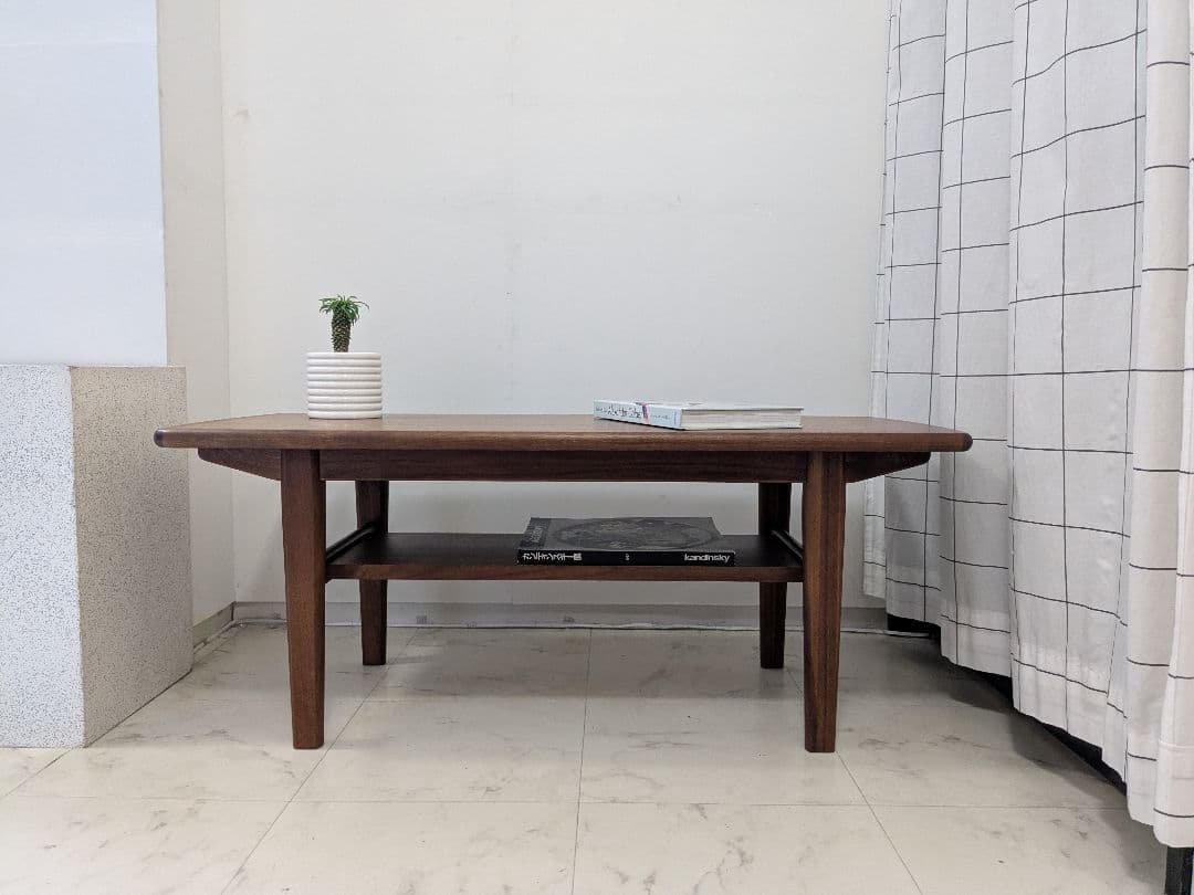 廃盤 unico NORDシリーズ ウォルナット ローテーブル