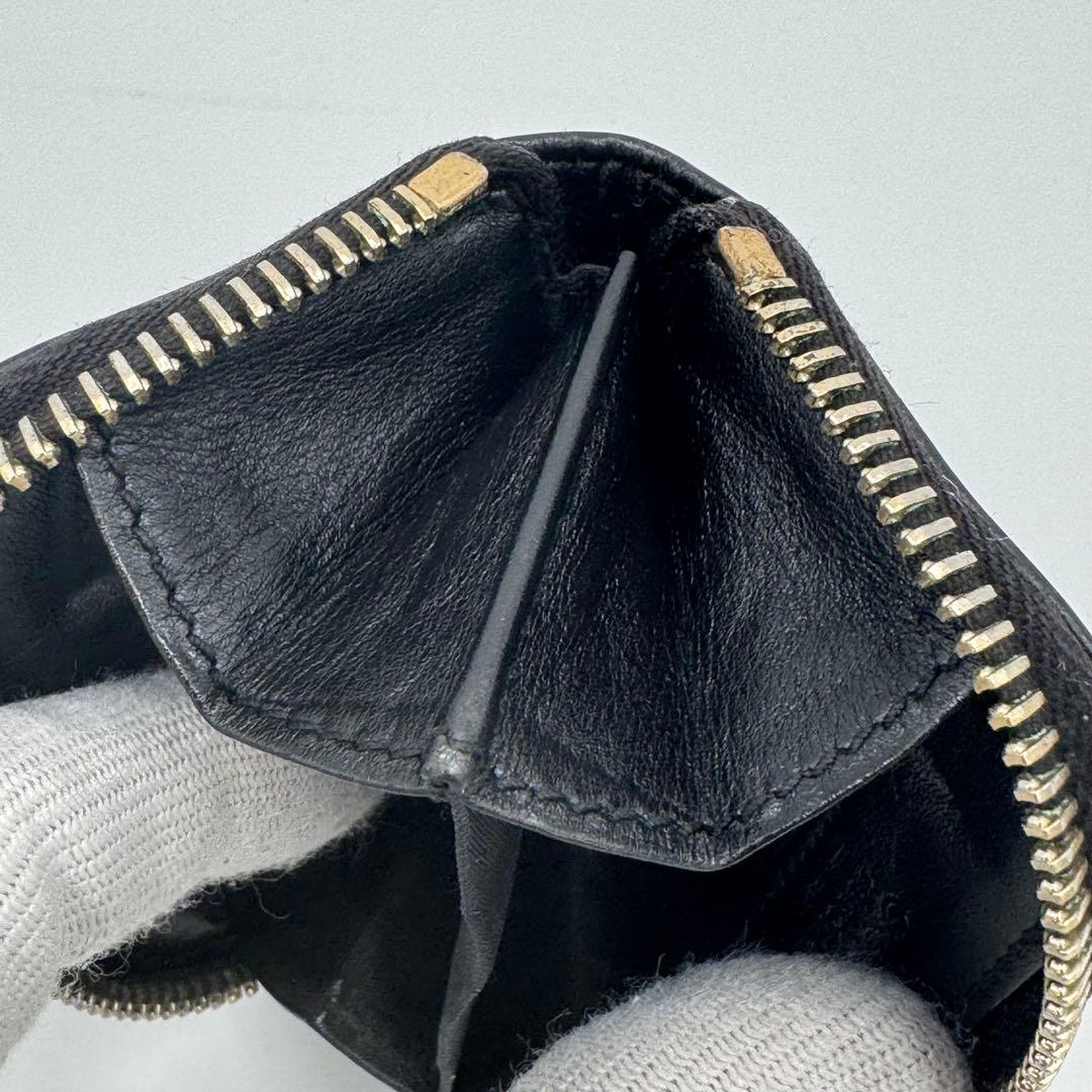 GUCCI グッチ マイクロシマ レザー ラウンドジップ ケース 男女兼用