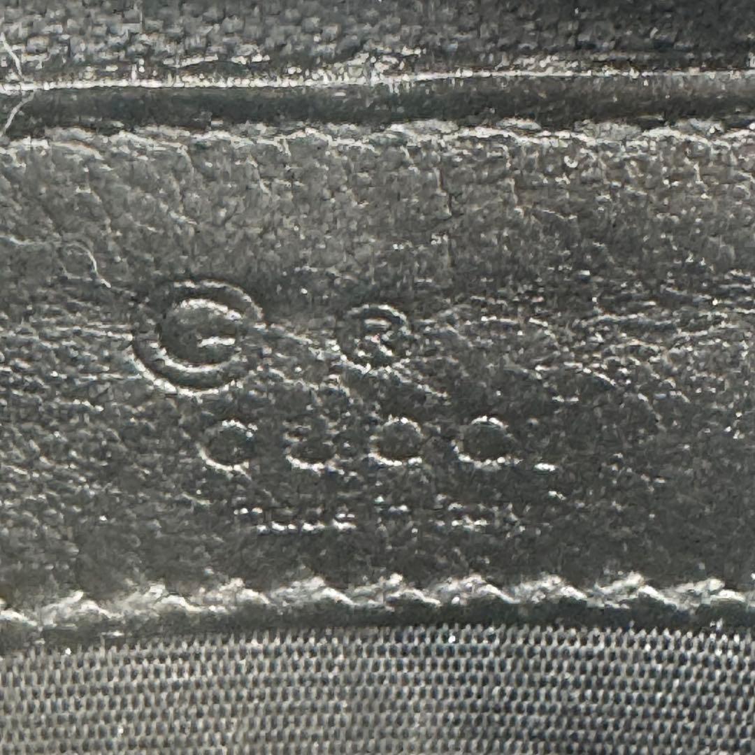 GUCCI グッチ マイクロシマ レザー ラウンドジップ ケース 男女兼用