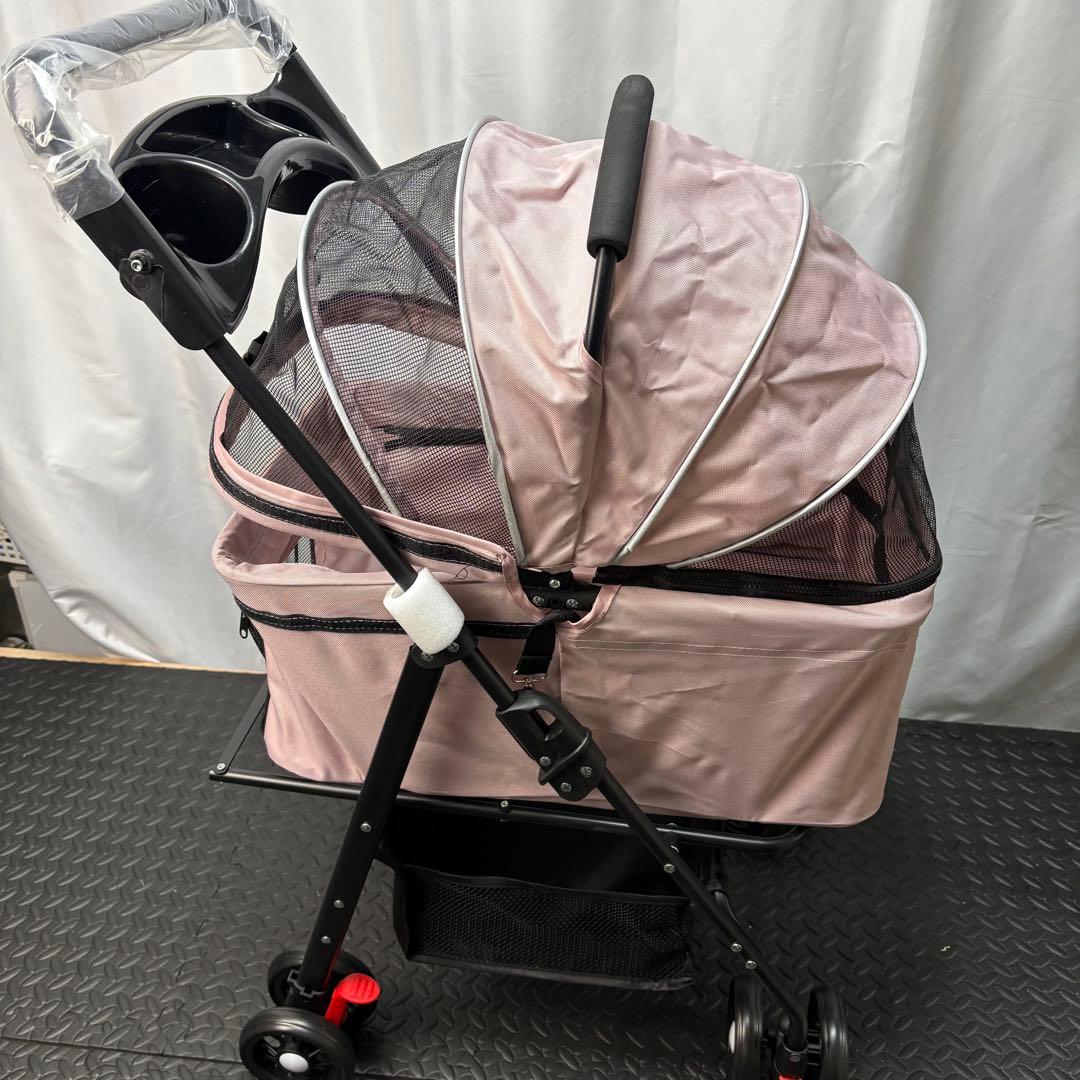 未使用　ペットカート　ピンク バギー　分離式　360度