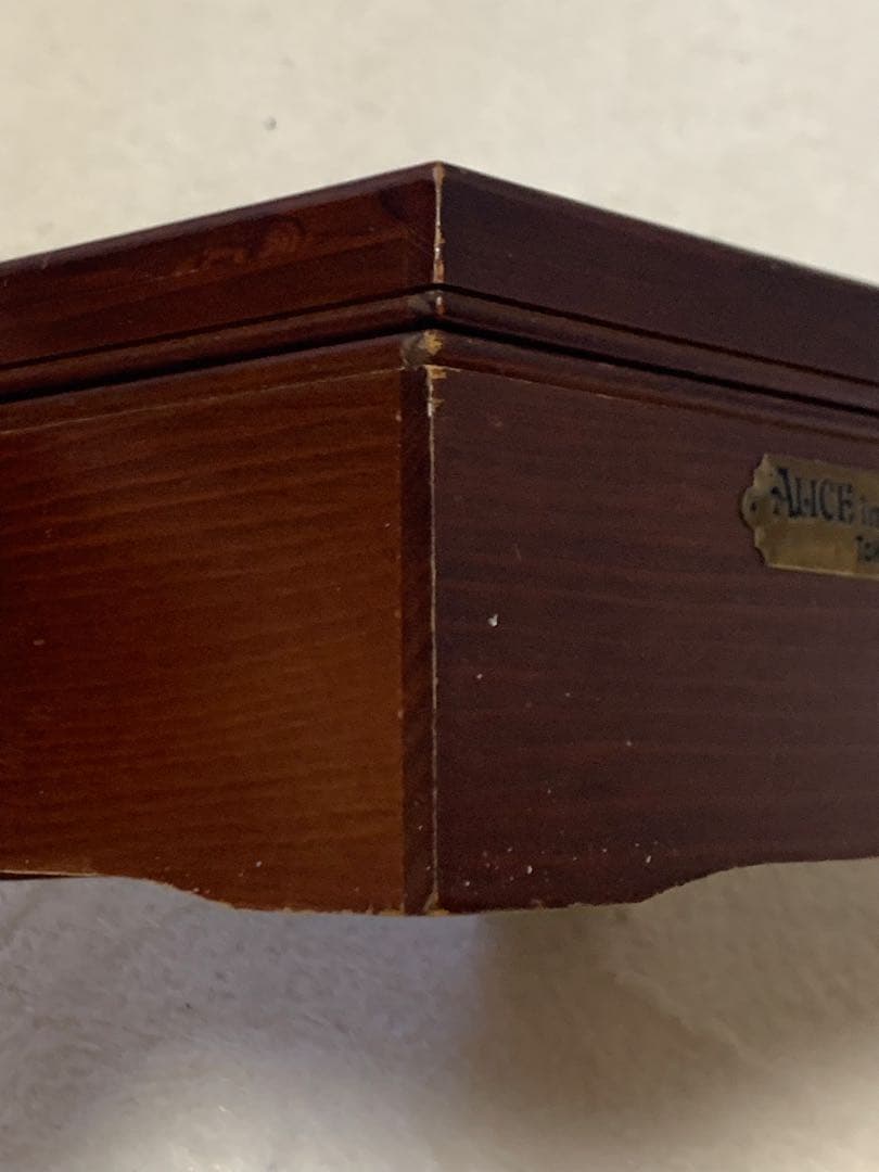 不思議の国のアリスジュエリーボックスオルゴール