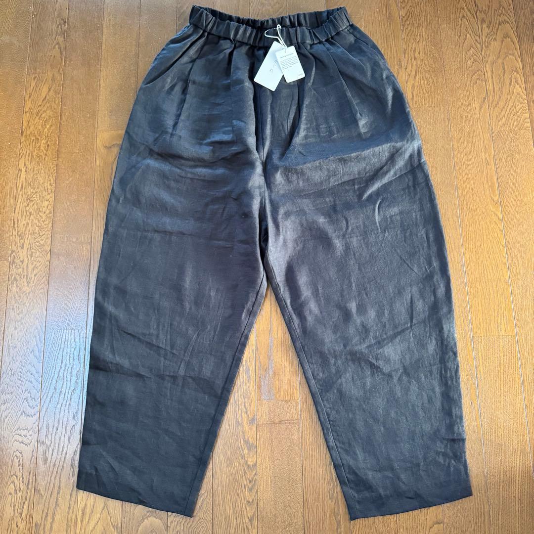 かぐれ　リネンサルエルパンツ　黒