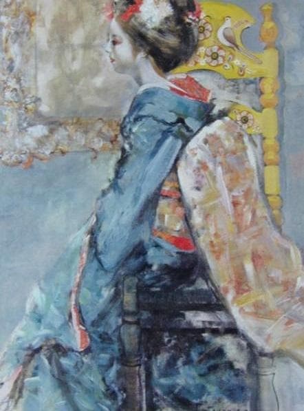 鶴岡義雄、舞妓、豪華限定版・限定1000部、新品額付