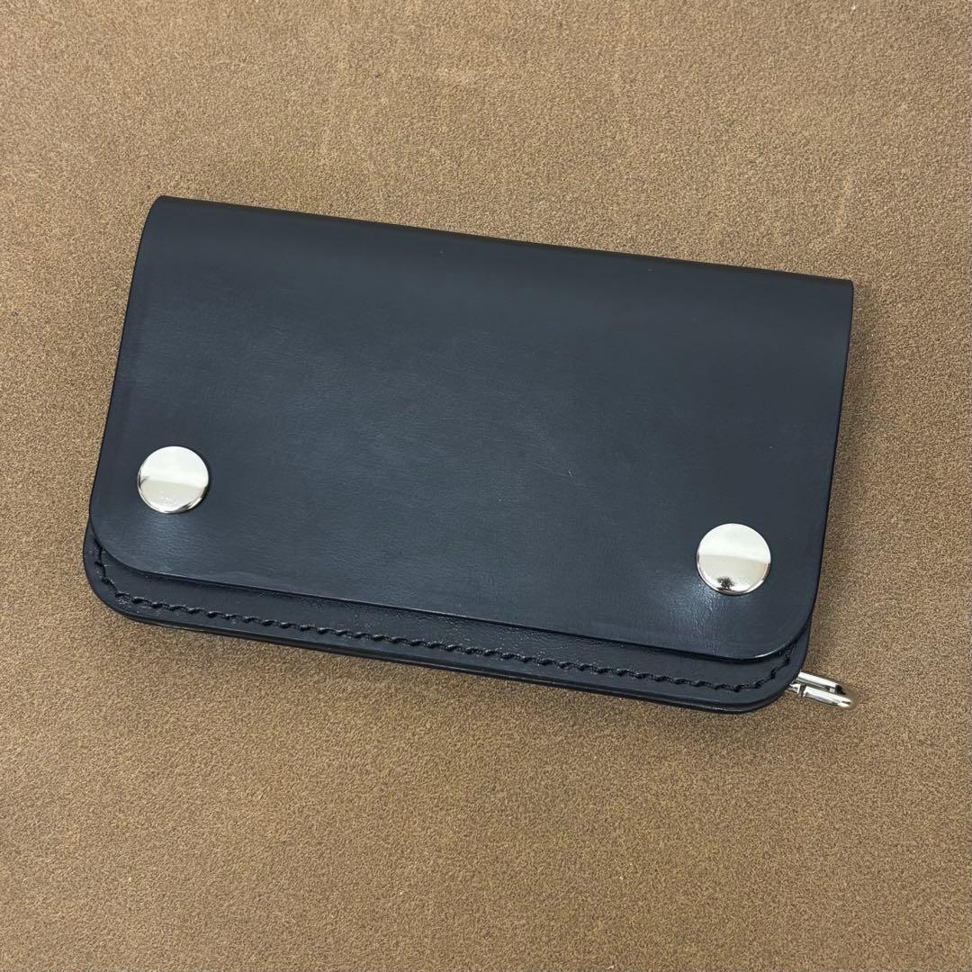 ホースバット　トラッカーウォレット　ミドル　黒　2層　COMIPEL