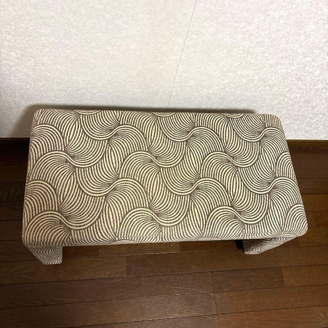 【良品】HUKLA スツール ベンチ ゼブラ柄