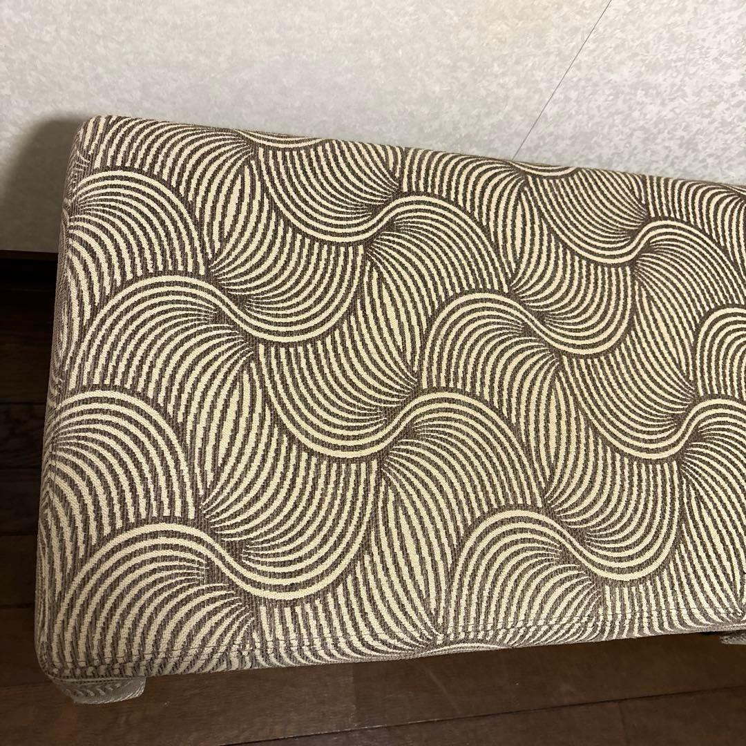 【良品】HUKLA スツール ベンチ ゼブラ柄