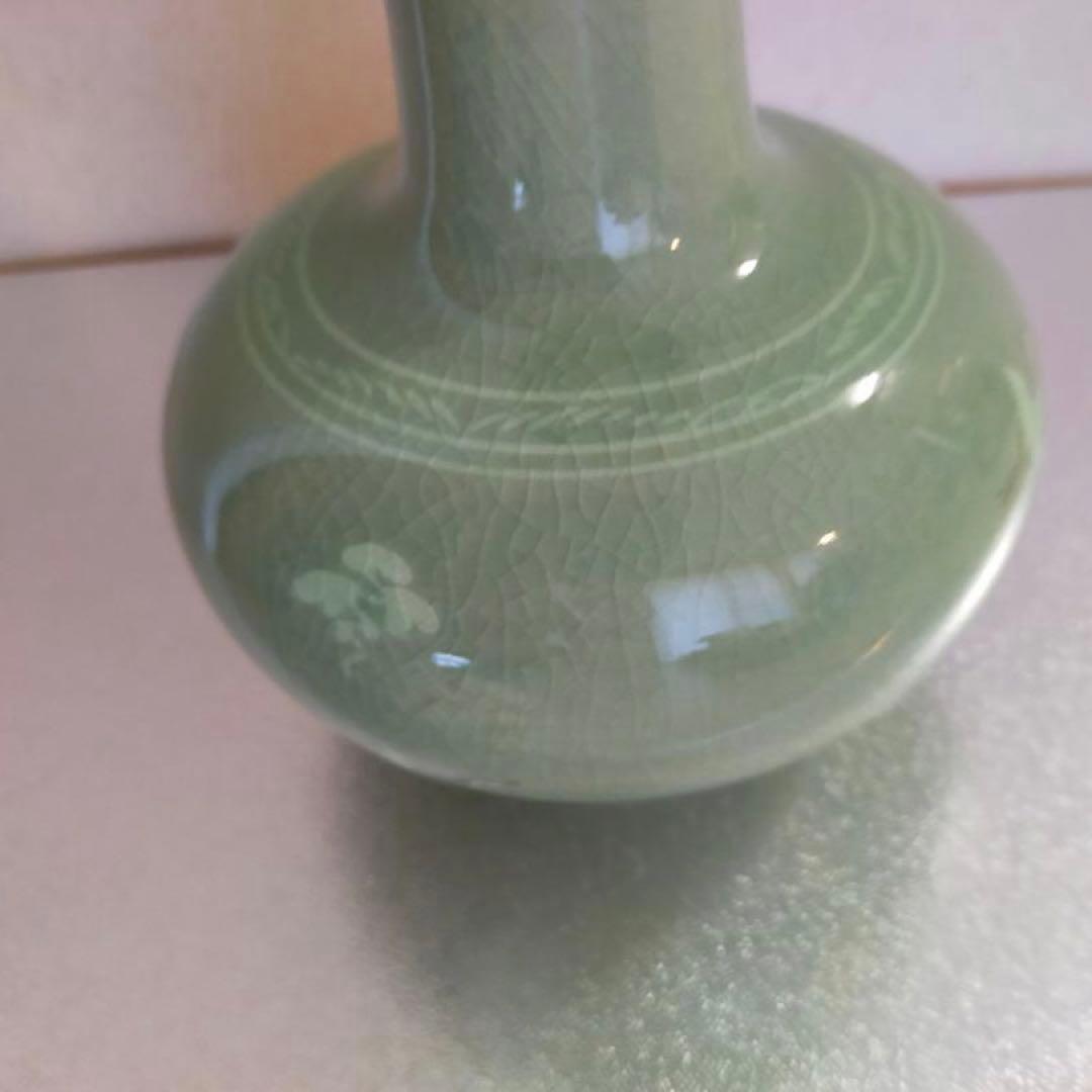 【未使用品】韓国陶窯　金正黙　東谷　花器　花瓶　箱付
