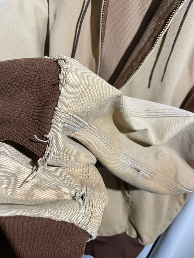 Carhartt アクティブジャケット　90s 80s 星タグ　ベージュ