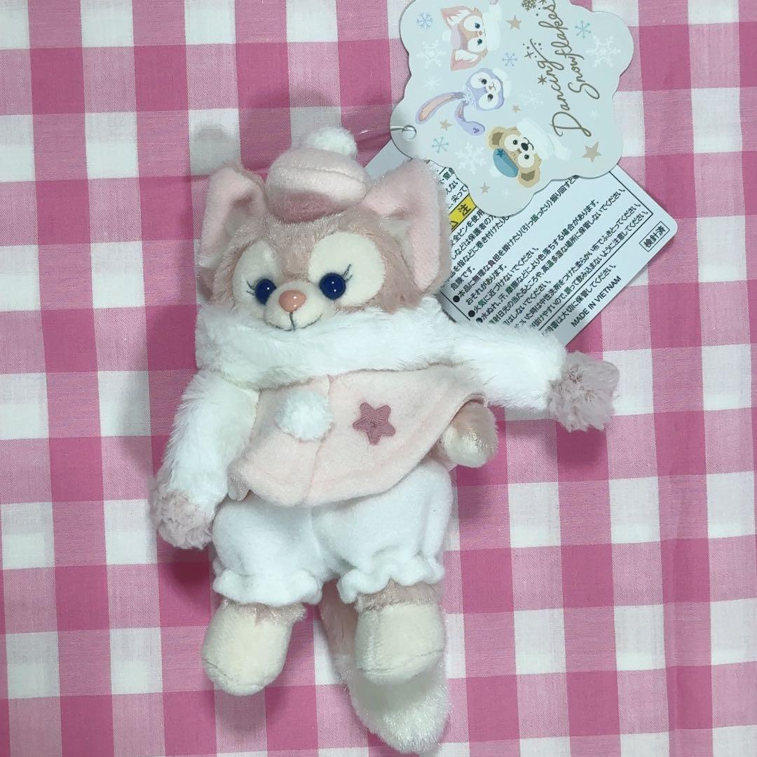 ダッフィーアンドフレンズ ダンシングスノーフレークス リーナベルぬいぐるみバッジ