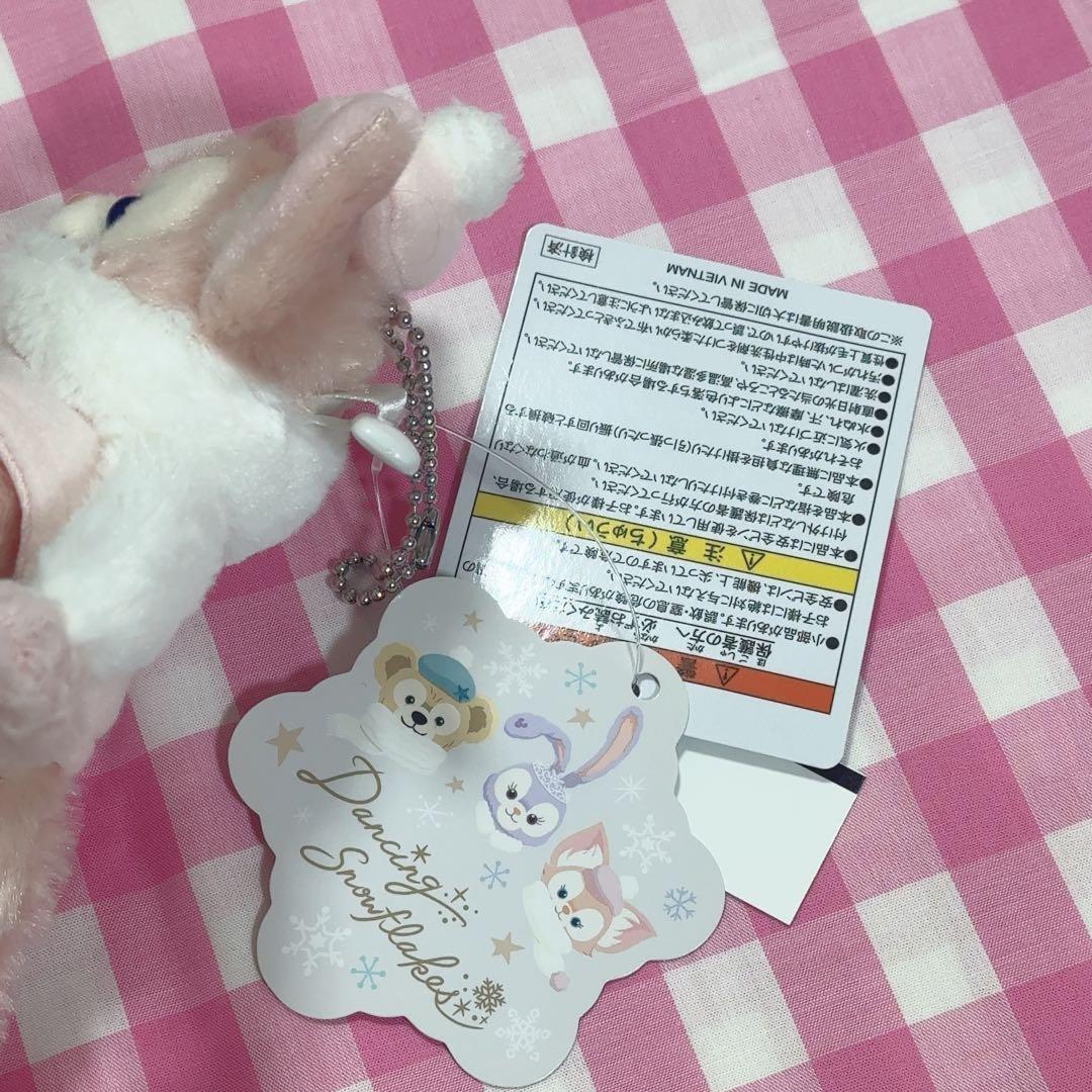 ダッフィーアンドフレンズ ダンシングスノーフレークス リーナベルぬいぐるみバッジ