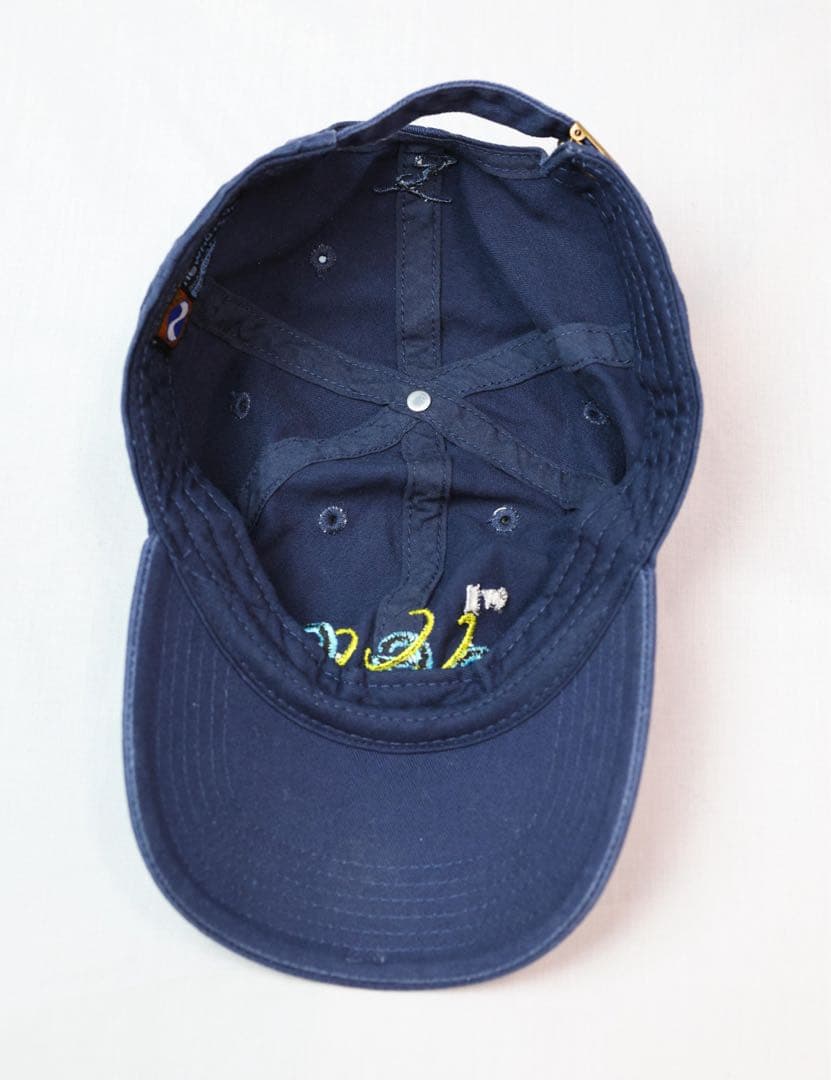 【美品】葵産業 aoi industry baseballcap 刺繍キャップ青