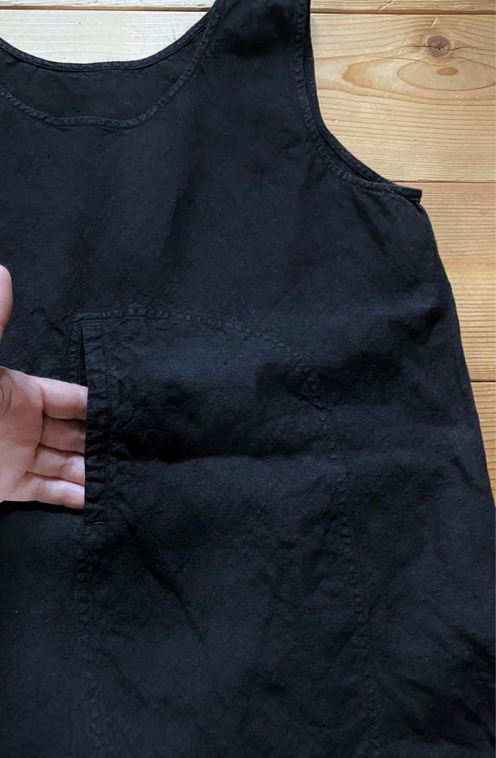 えみおわす　麻ノースリーブシャツ　arts&science