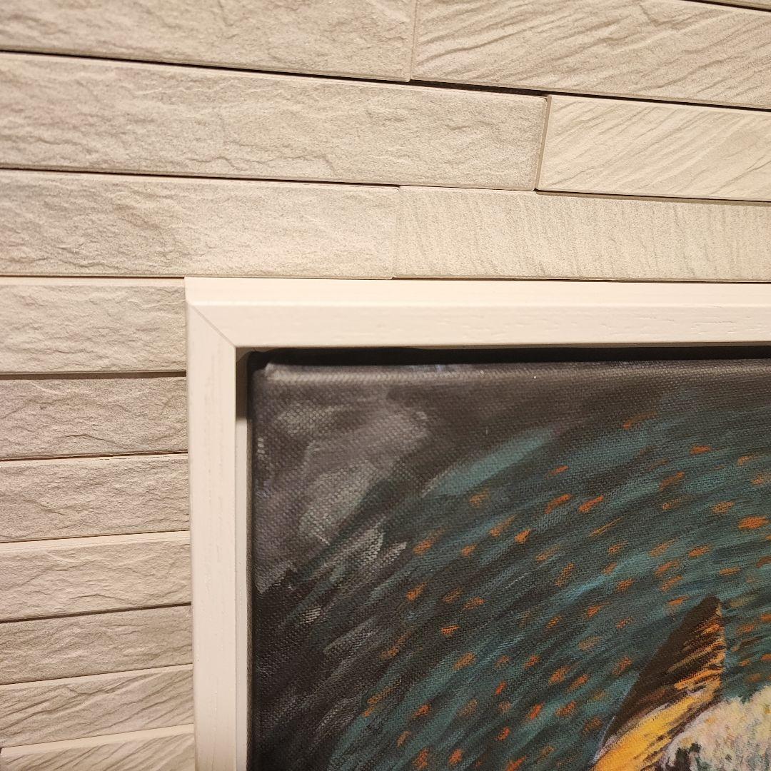 ゴッホ美術館 ゴッホピカチュウ キャンバスアート 額縁付 絵画