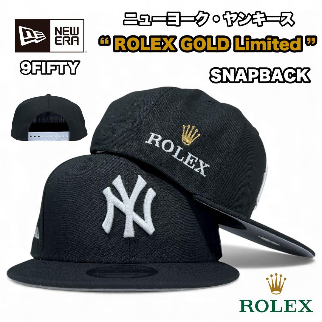 NEW ERA 9FIFTY ヤンキース ROLEX ブラック 限定 金刺繍