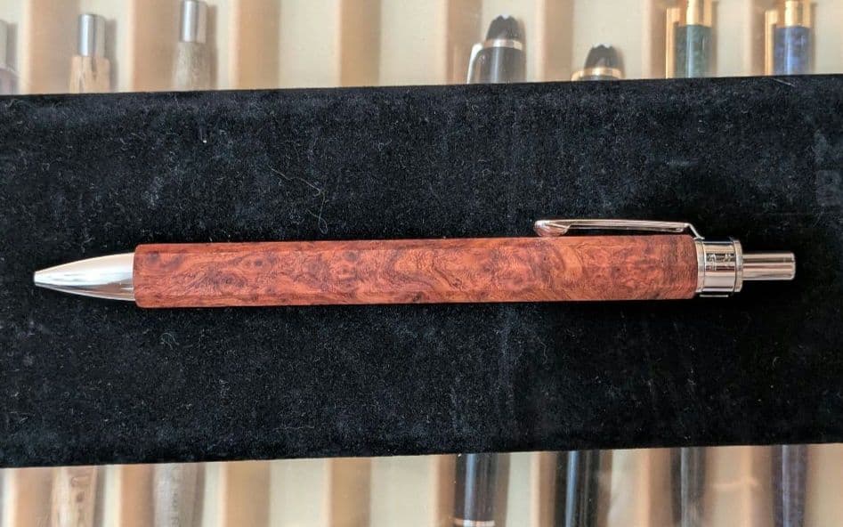 新品未使用　工房楔　本花梨瘤　Kato金属仕様