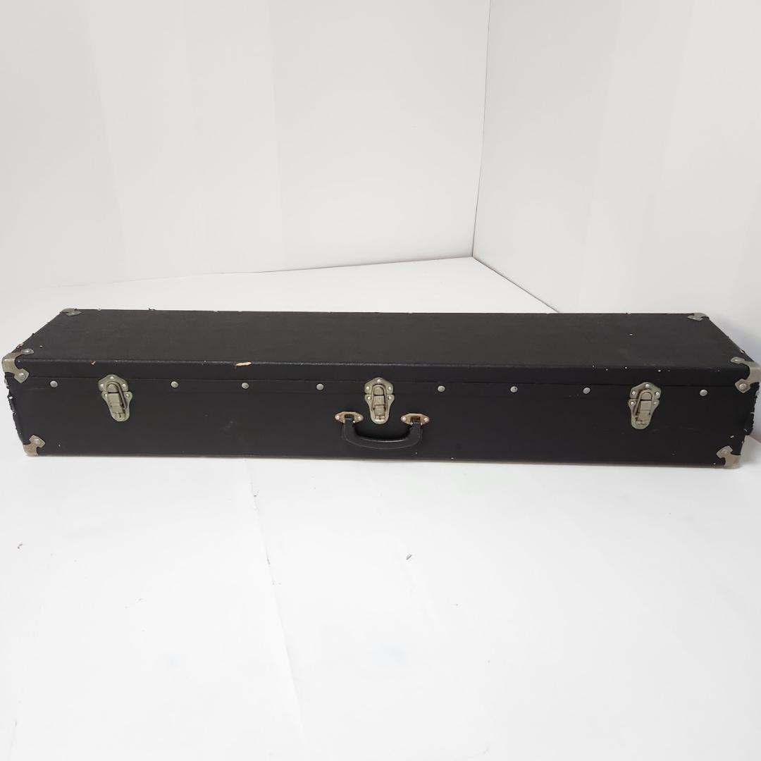 旗棒・旗用トランク・三脚　セット　黒塗千段巻棒・金ネジ式　中古品