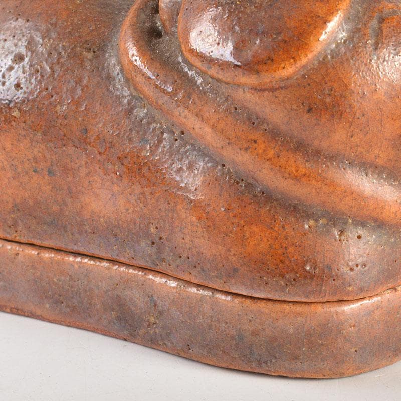 茶道具　大樋焼　九代　大樋長左衛門作　干支　戌　香合　共箱　C　6828