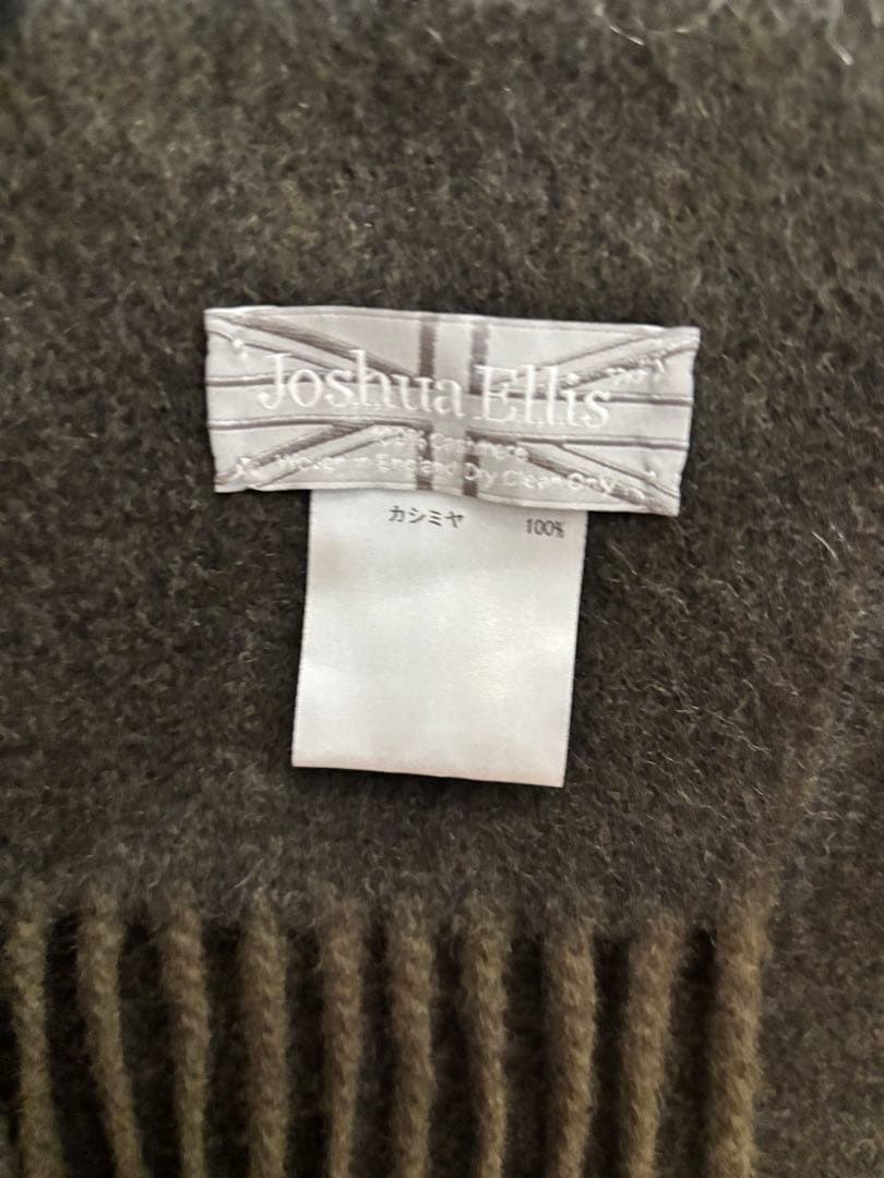 Joshua Ellis カシミヤ チェック マフラー ストール