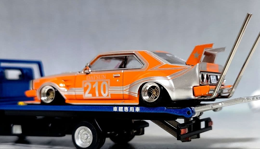 1/64　スカイライン改　ジャパン2Dr　シャドー　ホイール　アルミ製　深リム