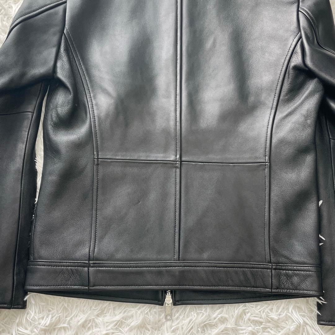 美品✨Rattle Trap シングルライダースジャケット 羊革 サイドラインM