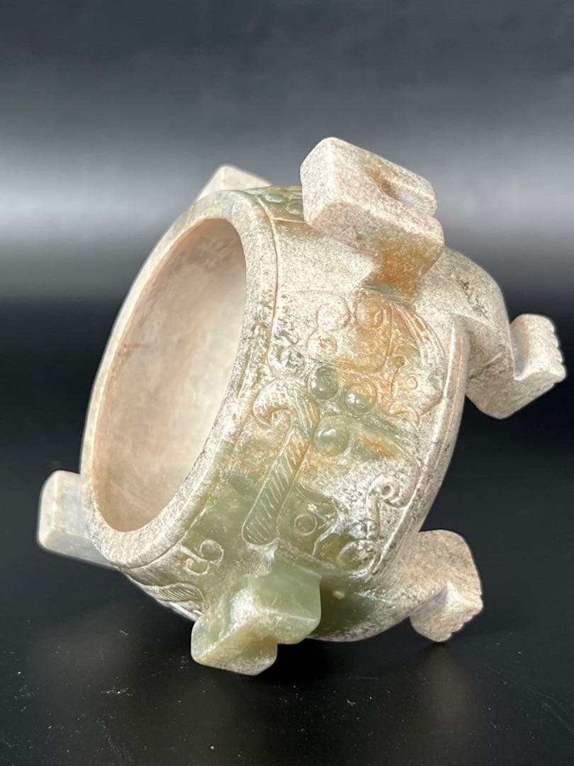 極上 古美術　玉香炉 中国清時代　重さ593g