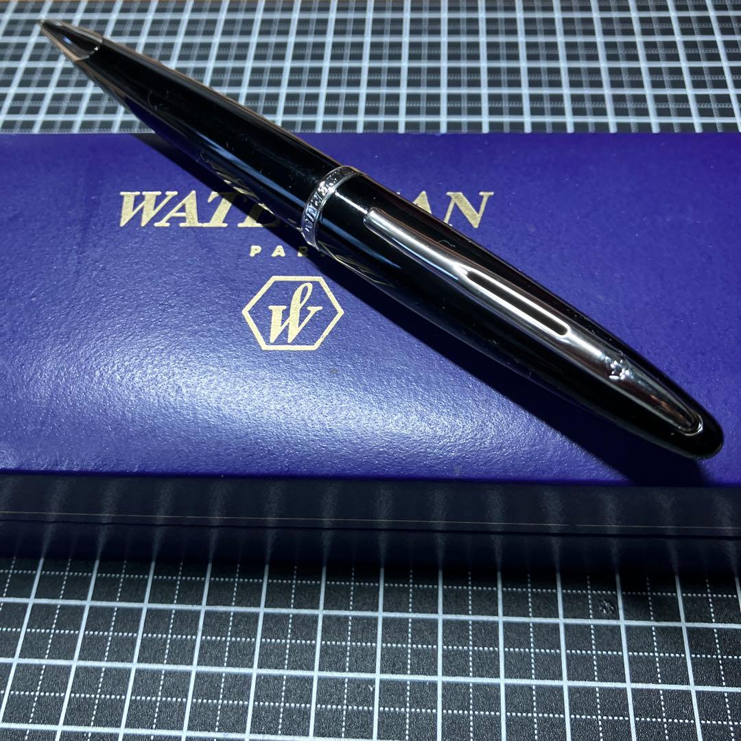 ウォーターマンカレン ブラックシーSTボールペン　試筆使用のみ