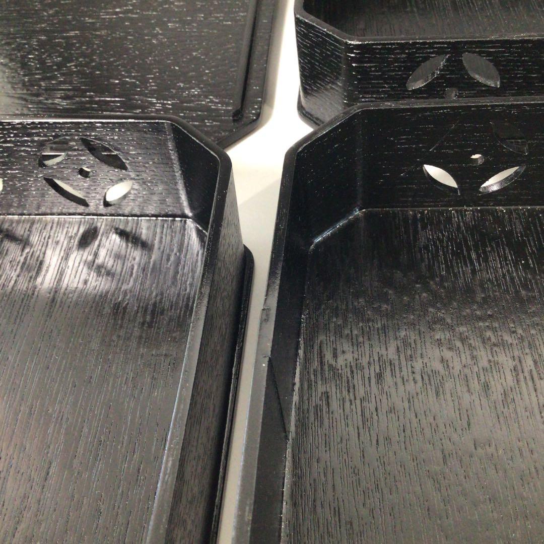 Ｓ９５　縁高　『山中塗』『助田宗明作』『七宝透し』『五段重』　共箱菓子器