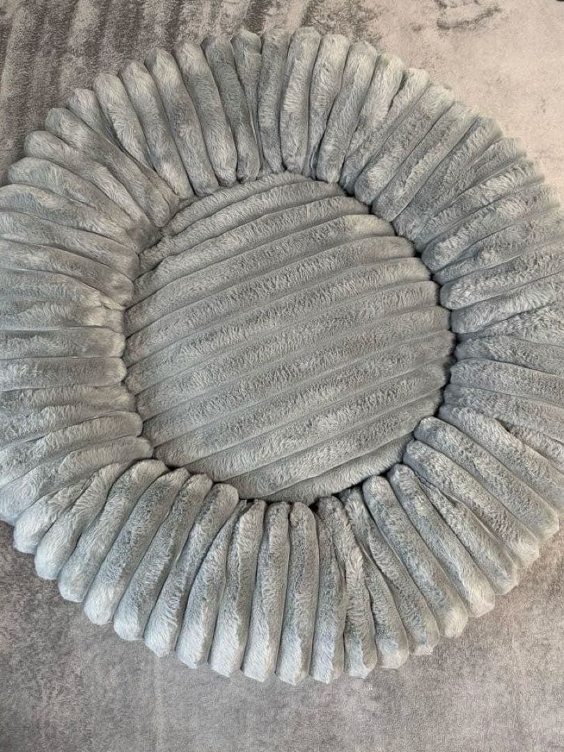 中型犬用ベッドfaux rabbit fur bolster dog bed