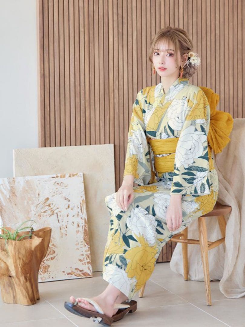 jewels レトロモダン牡丹浴衣