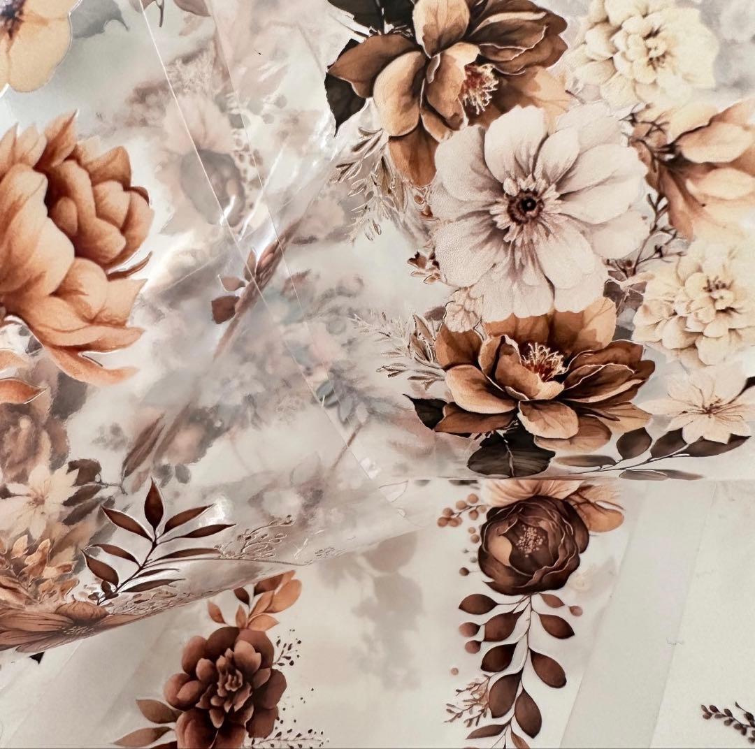 onwise マスキングテープ8個セット コラージュ 花 girl