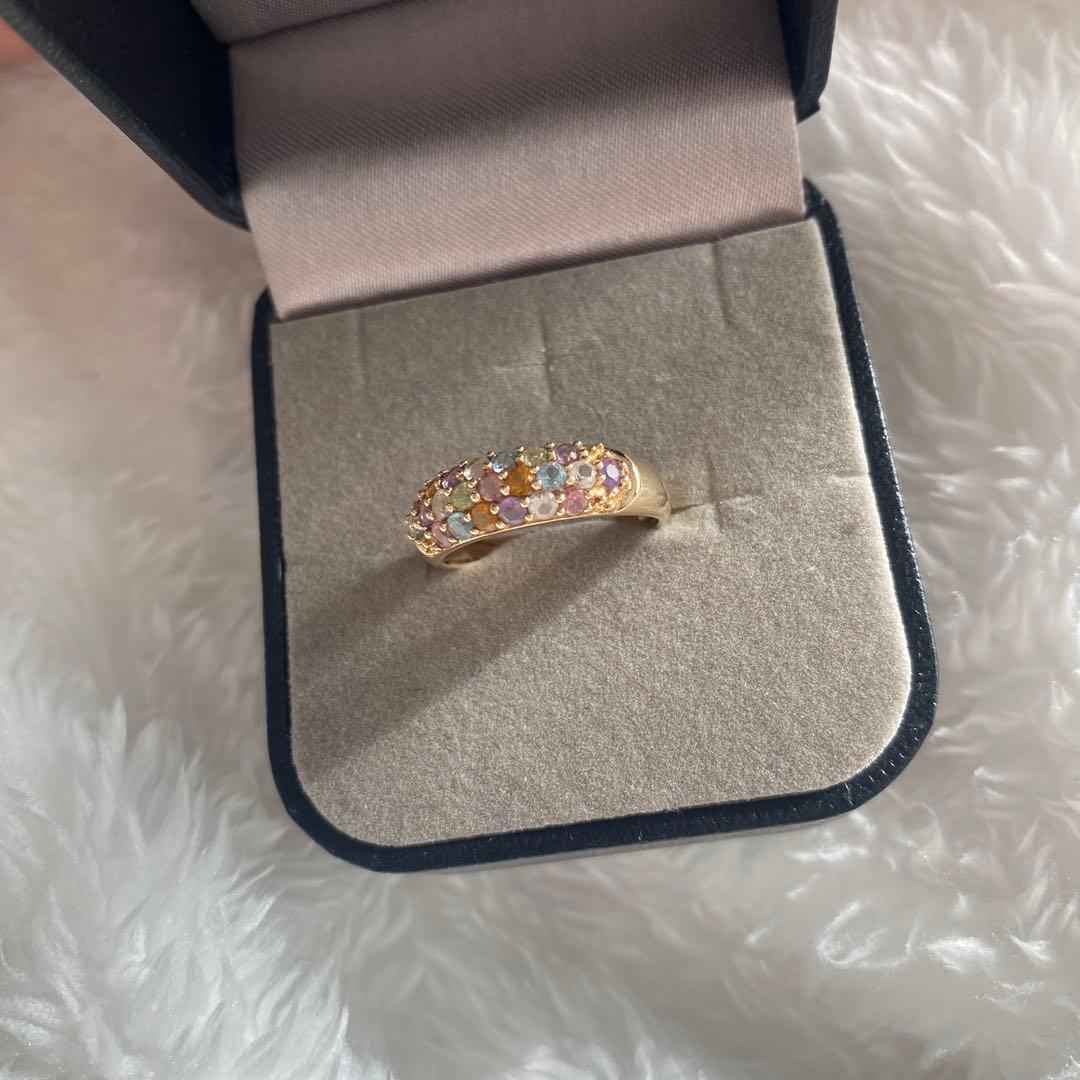 本日までラストタイムセール【美品】ツツミK10イエローゴールドパヴェリング