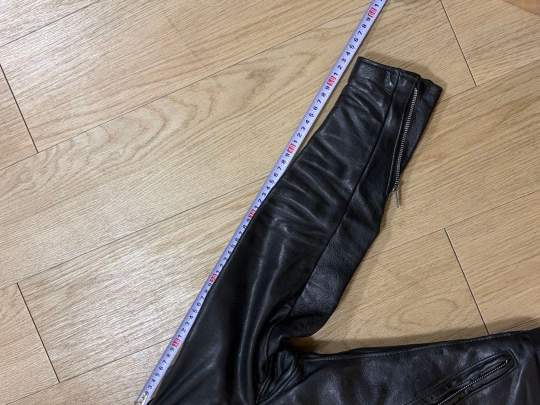 SCHOTT 642VS ライダースジャケット レザー ボアライナー付き 34黒