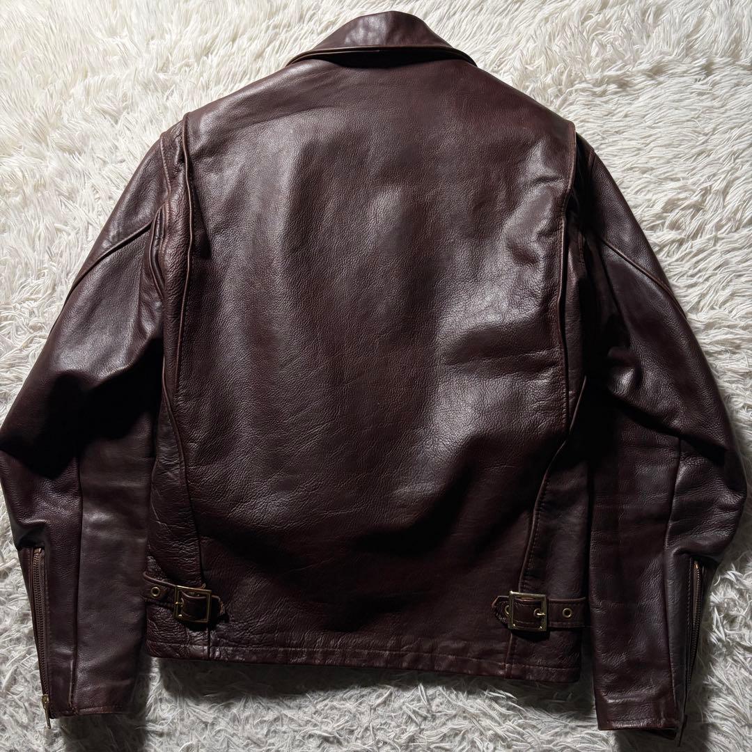 美品/希少✨schott トラッカージャケット　642VS 赤茶　本革　36