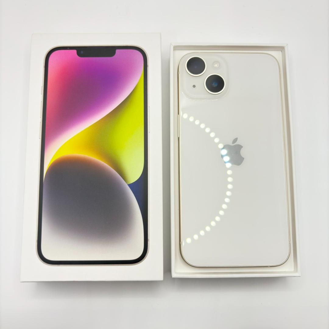 Apple iPhone 14 ホワイト 本体 128GB (K)