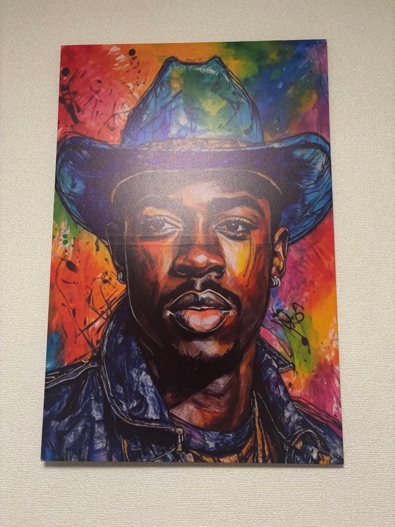 カラフルなポートレート ポスター