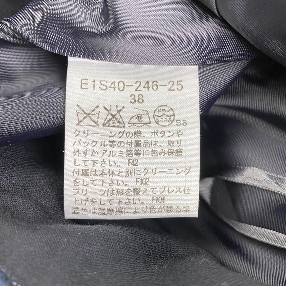 【美品】バーバリーブルーレーベル キュロットパンツ ノバチェック 38 ブルー