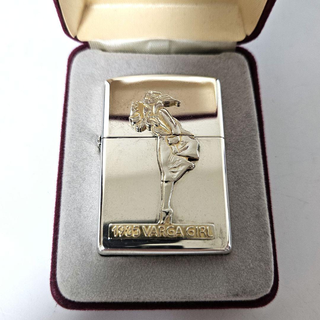 zippo ジッポ 1935 varga girl　SILVER PLATE